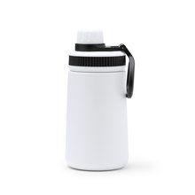 Bidón termo de acero inox 350 ml con pajita Blanco