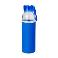 Bidón de cristal de 500 ml con tapón a rosca Azul