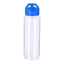 Bidón 750 ml con pajita, asa y fácil apertura Azul