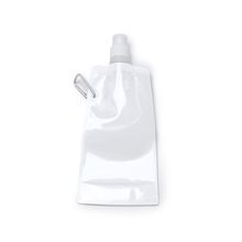 Bidón plegable con tapón y mosquetón Blanco