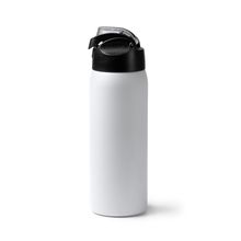 Bidón térmico de acero con botón de apertura 930ml Blanco