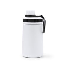 Bidón termo de acero inox 350 ml con pajita Blanco