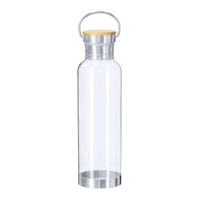 Bidón transparente RPET reciclado y base de acero Trans