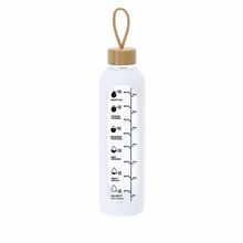 Bidón de cristal 1L funda silicona y motivador Bla