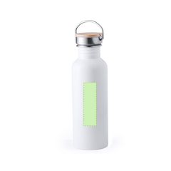 Bidón Retro 800ml Acero Inoxidable | En el frente | 20 x 100