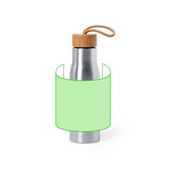 Bidón Acero Inoxidable 600ml | Alrededor del bidón | 170 x 120