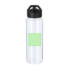 Bidón 750 ml con pajita, asa y fácil apertura | Area 4 | 50 x 50