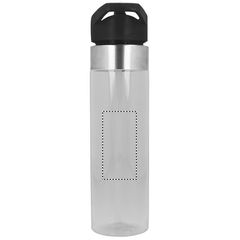 Bidón personalizado de tritán sin BPA y con pajita (700 ml) | Trasero | 35 x 70