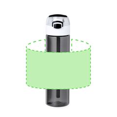 Bidón de Tritan 650 ml Tapa con resorte | Area 8 | 180 x 140