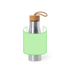 Bidón Acero Inoxidable 600ml | Alrededor del bidón | 165 x 120
