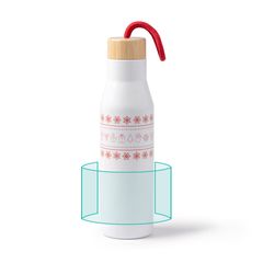 Bidón de 500 ml con tapa de bambú | ZONA2 | 210 x 70