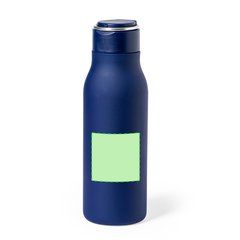 Bidón 600ml Inox Satinado | Centrado en el frontal | 50 x 50