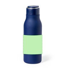 Bidón 600ml Inox Satinado | Centrado en el frontal | 70 x 70