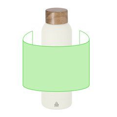 Bidón 700ml de acero reciclado y acabado gomoso | Area 7 | 100 x 100