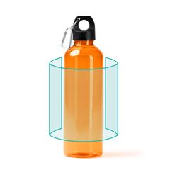 Bidón de 800 ml con asa y mosquetón | ZONA2 | 200 x 130