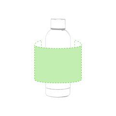 Bidón 800ml Acero Mate Colores | Alrededor del bidón | 200 x 100