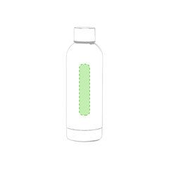 Bidón 800ml Acero Mate Colores | Lateral bidón Centrado | 20 x 100