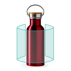 Bidón de acero y bambú para sublimación | ZONA2 | 210 x 120