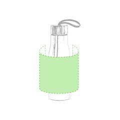 Bidón Acero Inoxidable 600ml | Alrededor del bidón | 170 x 120