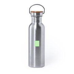 Bidón Acero Inoxidable 800ml | En el frente | 20 x 25