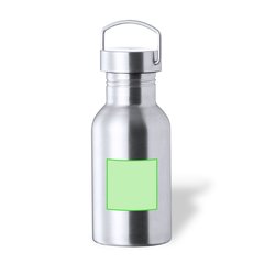 Bidón Acero Inoxidable Retro 500ml | Centrado en el frontal | 50 x 50