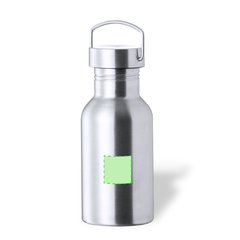 Bidón Acero Inoxidable Retro 500ml | Central en el frontal | 30 x 30