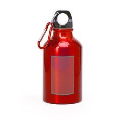 Bidón aluminio 330 ml mosquetón de color a juego | ZONA1 | 40 x 60