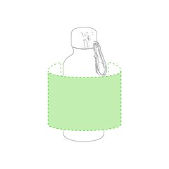 Bidón Aluminio 400ml con Mosquetón | Alrededor del bidón | 200 x 80
