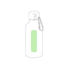 Bidón Aluminio 400ml con Mosquetón | En un lateral | 20 x 80
