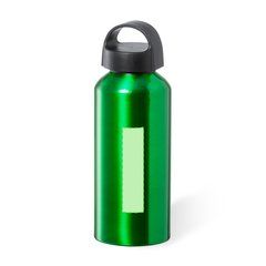 Bidón aluminio 500ml y tapón con asa | Centrado en todo el frontal | 20 x 80