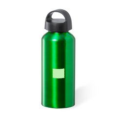 Bidón aluminio 500ml y tapón con asa | Centrado en el frontal | 25 x 20