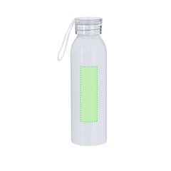 Bidón aluminio 650 ml blanco BPA sublimación | Area 3 | 30 x 100