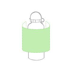 Bidón Aluminio 650ml con Capucha | Alrededor del bidón | 200 x 100