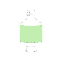 Bidón Aluminio 700ml Brillante | Alrededor del bidón | 100 x 100