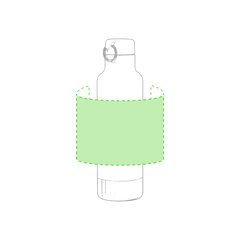 Bidón Aluminio 700ml Brillante | Alrededor del bidón | 150 x 100