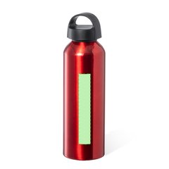Bidón de aluminio 800 ml | Centrado en el frontal | 20 x 120