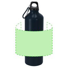 Bidón aluminio de 800 ml con mosquetón | Area 9 | 165 x 120
