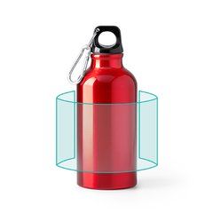 Bidón aluminio pared simple de 400 ml | ZONA1 | 60 x 80