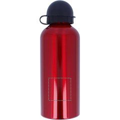 Bidón de aluminio personalizable con dosificador (600 ml) | Frontal Inferior | 40 x 40