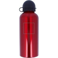 Bidón de aluminio personalizable con dosificador (600 ml) | Frontal Superior | 40 x 40