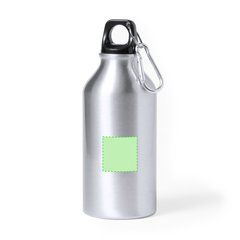 Bidón Aluminio Reciclado 400ml | Centrado en el frontal | 30 x 30