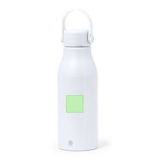 Bidón de aluminio reciclado 700ml | Centrado en el frontal | 30 x 30