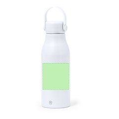 Bidón de aluminio reciclado 700ml | Centrado en el frontal | 70 x 70