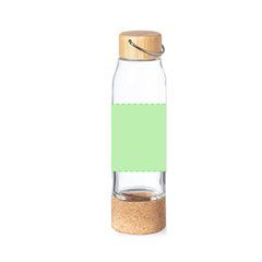 Bidón de Cristal 470ml con Base Corcho | Alrededor del bidón | 170 x 80