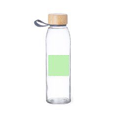 Bidón de cristal 500 ml con tapón de bambú | Area 6 | 50 x 50