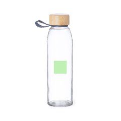 Bidón de cristal 500 ml con tapón de bambú | Area 7 | 30 x 30