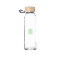 Bidón de cristal 500 ml con tapón de bambú | Area 8 | 25 x 20