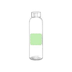 Bidón de Cristal 500ml | En el frente | 50 x 50
