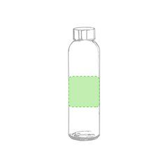 Bidón de Cristal 500ml | En el frente | 70 x 70