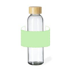 Bidón Cristal 500ml con Funda RPET | Alrededor del bidón | 180 x 87